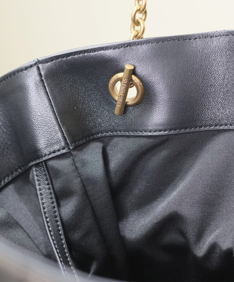 Saint Laurent Jamie 4.3 Sheepskin Tote Bag Black